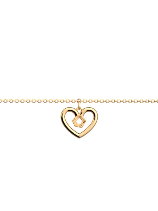 Bracelet Doré Girafe Coeur Les Georgettes | UB Bijoux