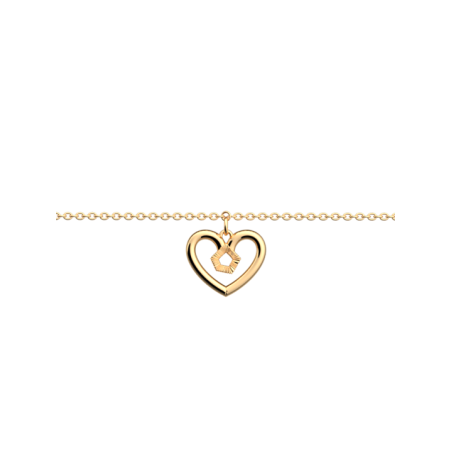 Bracelet Doré Girafe Coeur Les Georgettes | UB Bijoux