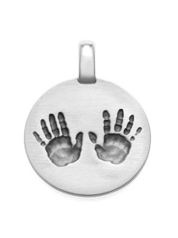 Pendentif Argent Empreintes Tournaire | UBBijoux.com
