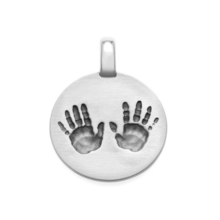 Pendentif Argent Empreintes Tournaire | UBBijoux.com