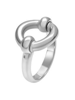 Bague Argent Ronde Trilogie Alchimie Grande Tournaire | UBBijoux.com