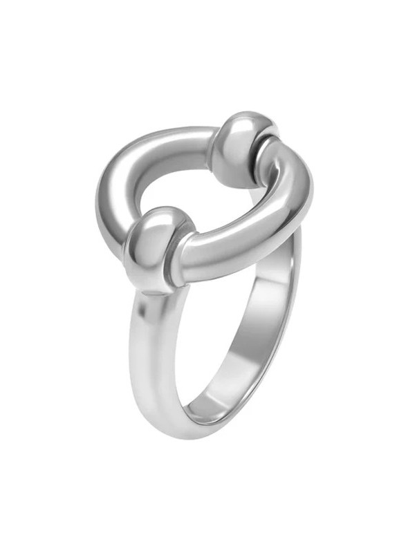 Bague Argent Ronde Trilogie Alchimie Grande Tournaire | UBBijoux.com