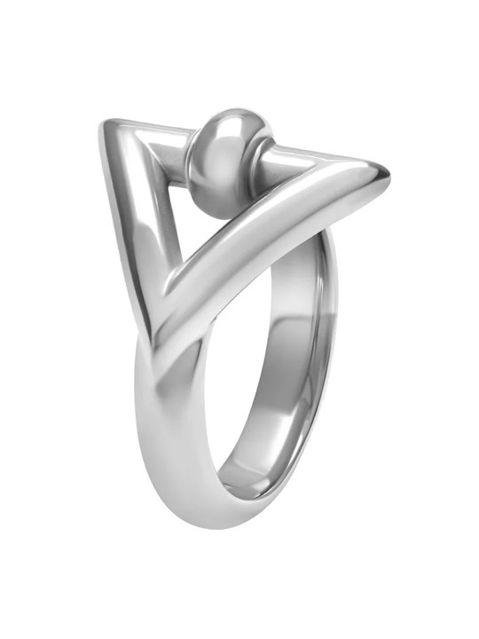 Bague Argent Triangle Trilogie Alchimie Petite Tournaire | UBBijoux.com