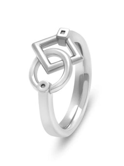 Bague Argent Inséparables Petite Tournaire | UBBijoux.com