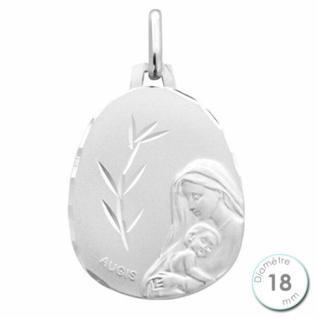 Médaille de baptême Vierge à l'enfant en Or - Augis