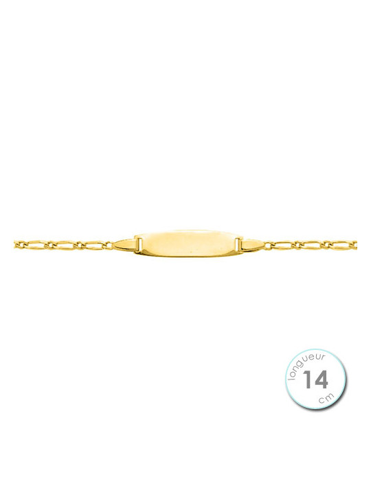 Gourmette Enfant Or Jaune 375 | UB Bijoux