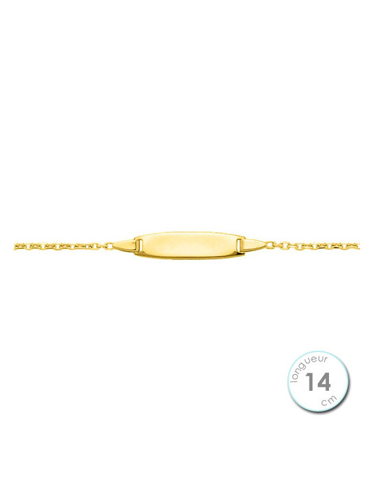 Gourmette Enfant Or Jaune 375 | UB Bijoux
