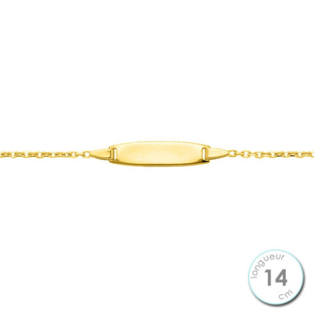 Gourmette Enfant Or Jaune 375 | UB Bijoux