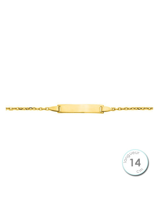 Gourmette Enfant Or Jaune 375 | UB Bijoux