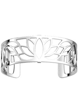 Bracelet Poignet Fort Couleur Argent Lotus Les Georgettes | UB Bijoux