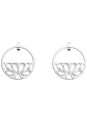Boucles d'Oreilles Couleur Argent Flora Les Georgettes | UB Bijoux