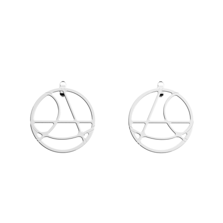 Boucles d'Oreilles Couleur Argent Valse Les Georgettes | UB Bijoux