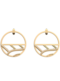 Boucles d'Oreilles Doré Desert Précieuse Les Georgettes | UB Bijoux