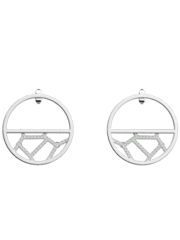 Boucles d'Oreilles Couleur Argent Girafe Précieuse Les Georgettes | UB Bijoux
