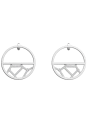 Boucles d'Oreilles Couleur Argent Girafe Précieuse Les Georgettes | UB Bijoux