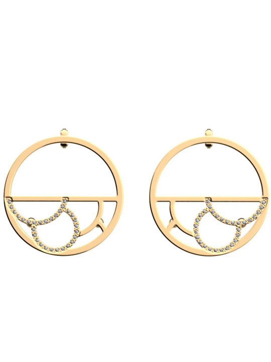 Boucles d'Oreilles Doré Gourmandise Précieuse Les Georgettes | UB Bijoux