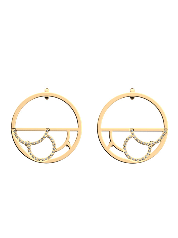 Boucles d'Oreilles Doré Gourmandise Précieuse Les Georgettes | UB Bijoux