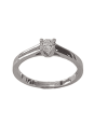 Solitaire V Or Blanc 750 et Diamant | UBBijoux.com