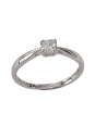 Solitaire Palmette Or Blanc 750 et Diamant | UBBijoux.com