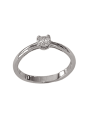 Solitaire Tulipe Or Blanc 750 et Diamant | UBBijoux