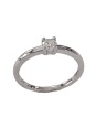 Solitaire Droit Or Blanc 750 et Diamant | UBBijoux