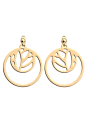 Boucles d'Oreilles Doré Lotus Les Georgettes | UB Bijoux
