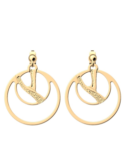 Boucles d'Oreilles Doré Tigre Les Georgettes | UB Bijoux