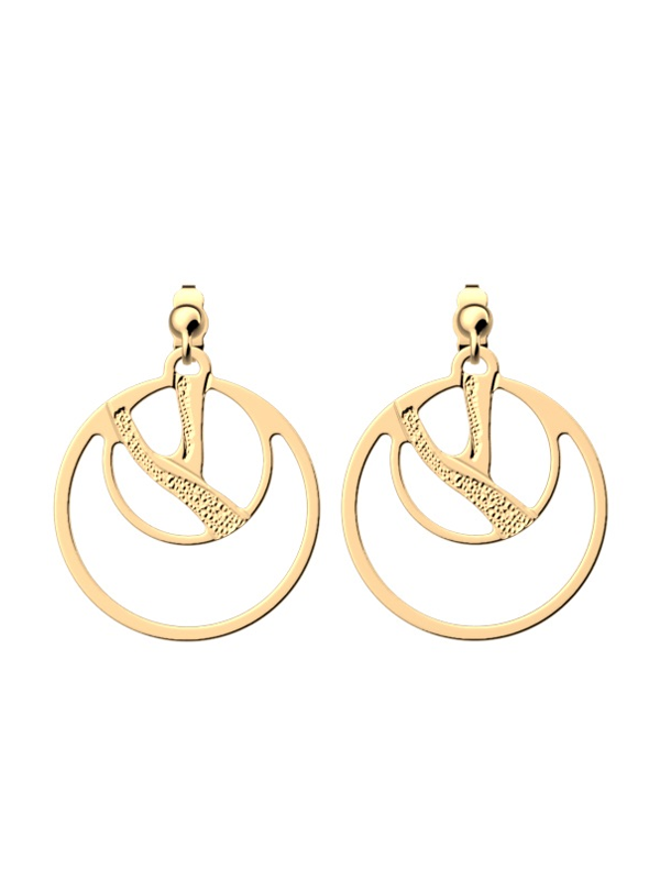 Boucles d'Oreilles Doré Tigre Les Georgettes | UB Bijoux