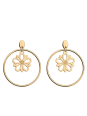Boucles d'Oreilles Doré Dahlia Les Georgettes | UB Bijoux