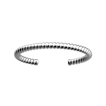 Bracelet Jonc Couleur Argent Cordage Les Georgettes | UB Bijoux