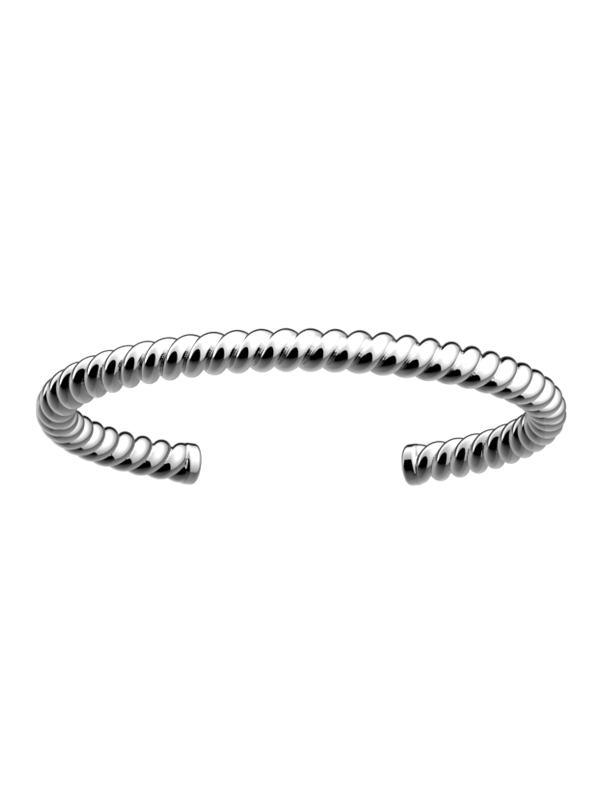 Bracelet Jonc Couleur Argent Cordage Les Georgettes | UB Bijoux