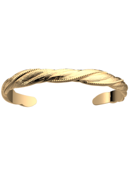 Bracelet Jonc Doré Drapé Les Georgettes | UB Bijoux