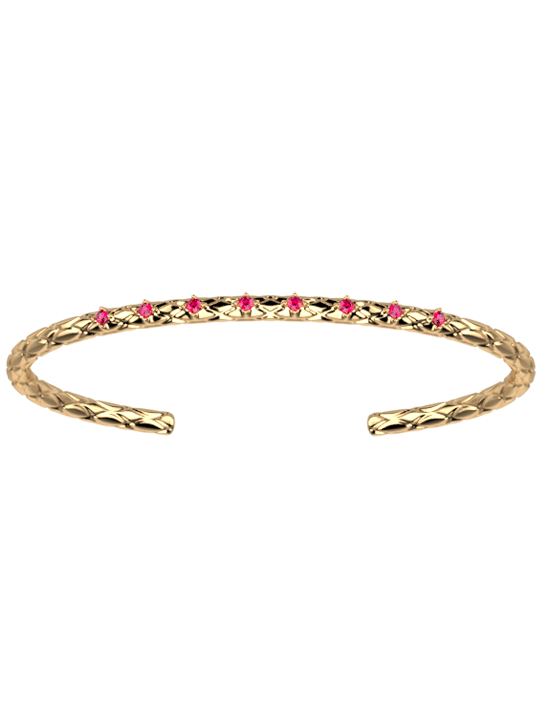 Bracelet Jonc Doré Joyau Les Georgettes | UB Bijoux