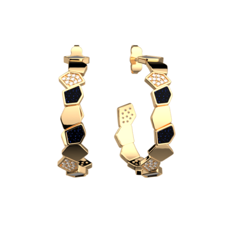 Boucles d'Oreilles Doré Gatsby Les Georgettes | UB Bijoux