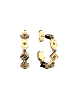 Boucles d'Oreilles Doré Tamara Les Georgettes | UB Bijoux