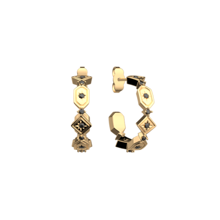 Boucles d'Oreilles Doré Tamara Les Georgettes | UB Bijoux