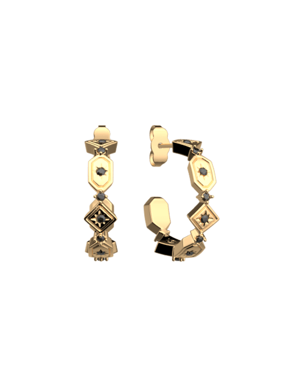 Boucles d'Oreilles Doré Tamara Les Georgettes | UB Bijoux