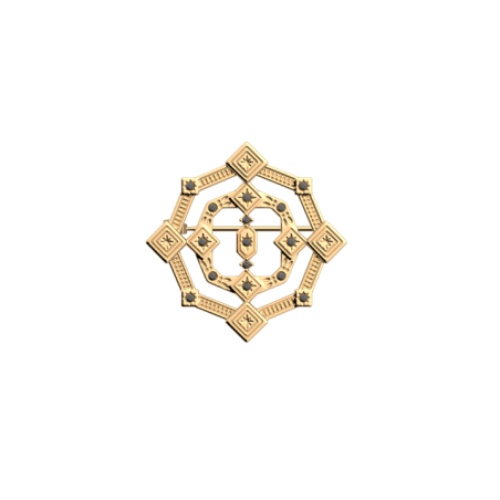 Broche Doré Tamara Les Georgettes | UB Bijoux