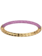 Bracelet Jonc Doré Résine Mauve Duo Les Georgettes | UB Bijoux