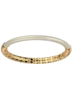 Bracelet Jonc Doré Résine Crème Duo Les Georgettes | UB Bijoux