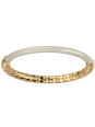Bracelet Jonc Doré Résine Crème Duo Les Georgettes | UB Bijoux