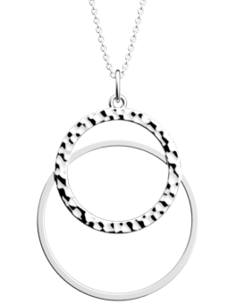 Collier Couleur Argent Pure Martelée Les Georgettes | UB Bijoux