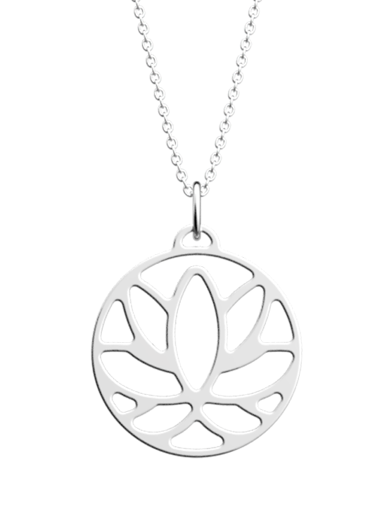 Collier Couleur Argent Lotus Les Georgettes | UB Bijoux