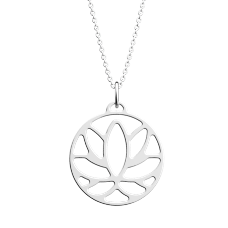 Collier Couleur Argent Lotus Les Georgettes | UB Bijoux