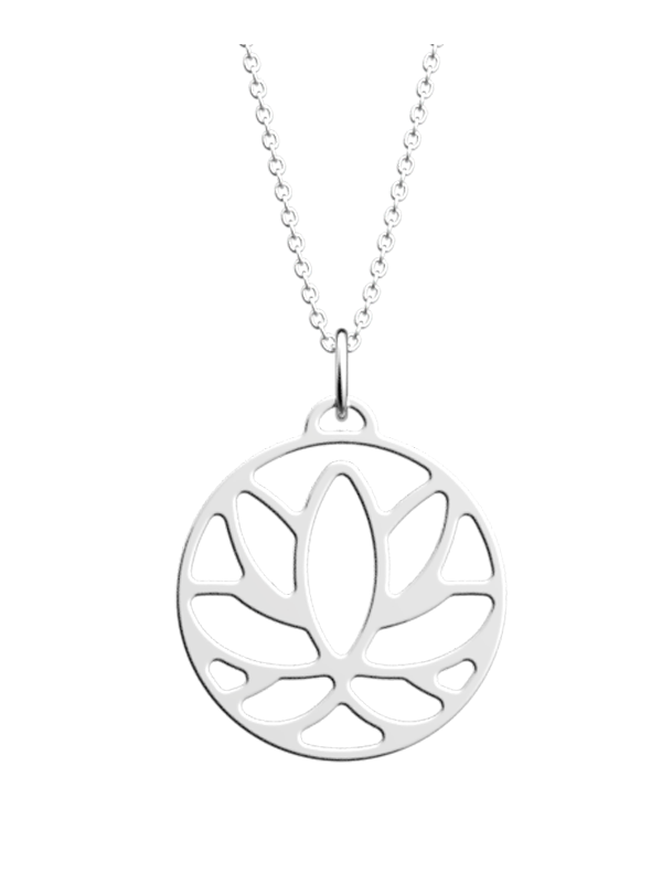 Collier Couleur Argent Lotus Les Georgettes | UB Bijoux