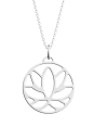 Collier Couleur Argent Lotus Les Georgettes | UB Bijoux