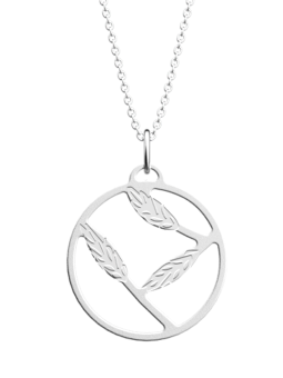 Collier Couleur Argent Epi de Blé Les Georgettes | UB Bijoux