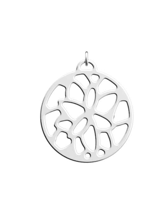 Pendentif Couleur Argent Nénuphar Les Georgettes | UB Bijoux