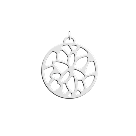 Pendentif Couleur Argent Nénuphar Les Georgettes | UB Bijoux