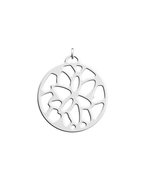 Pendentif Couleur Argent Nénuphar Les Georgettes | UB Bijoux